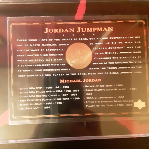 1985 Air Jordan PROMO ROOKIE CARD 1994 Upper Deck - Picture 4 of 4